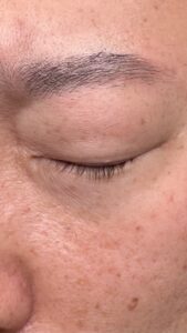 영통남자눈썹문신 18개월 후 자연스럽게 유지된 상태